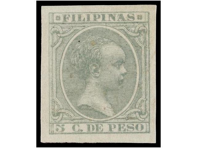 1223 * FILIPINAS. Ed.111s. <B>5 Cents.</B> Verde<B> SIN DENTAR.</B> MAGNÍFICO Y RARO. Cat. 285€. - Otros & Sin Clasificación