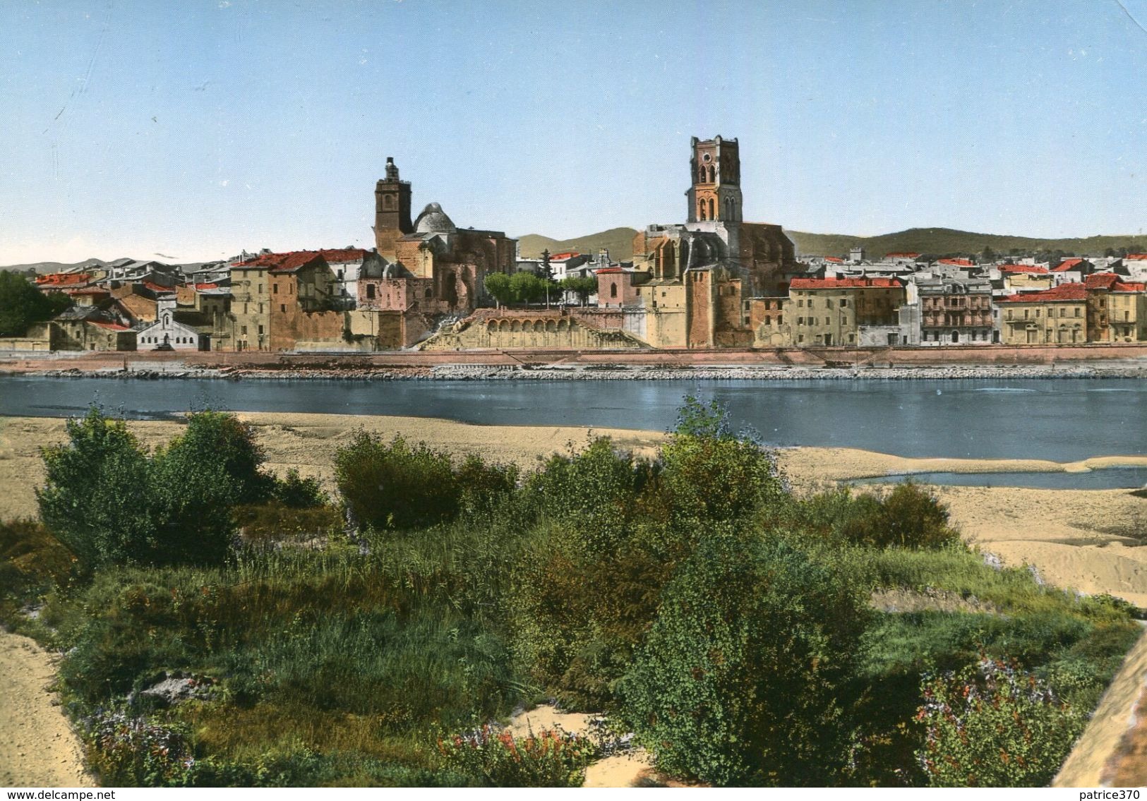 PONT SAINT ESPRIT - LOT De 2 Cartes Vue Aérienne Et Vue Générale Rive Rhône - Pont-Saint-Esprit