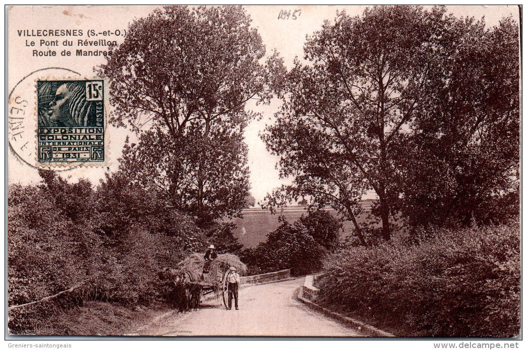 94 VILLECRESNES - Le Pont Du Réveillon Route De Mandres - Villecresnes