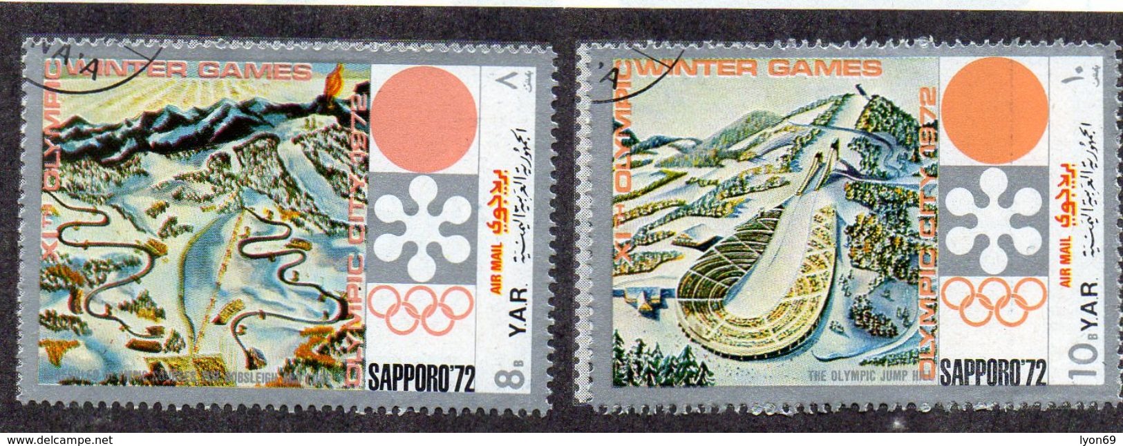 ALBUM  DE TIMBRES  POSTE COMMEMORATIS  SAPPORO 72 OBLITERES E N° YVERT ET TELLIER    1972