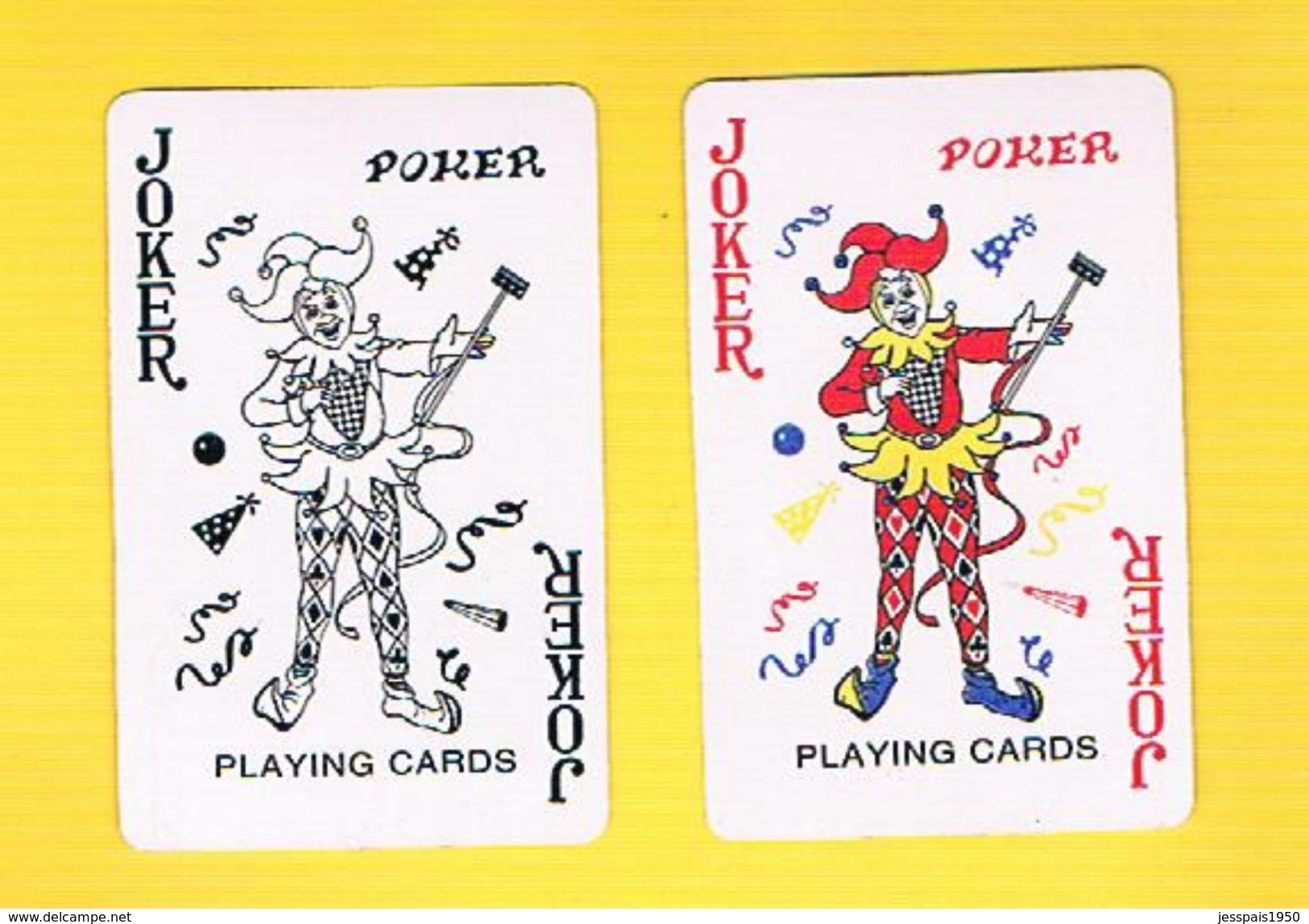 (019) - 2 Cart Joker (voir Scaner) - Carte Da Gioco