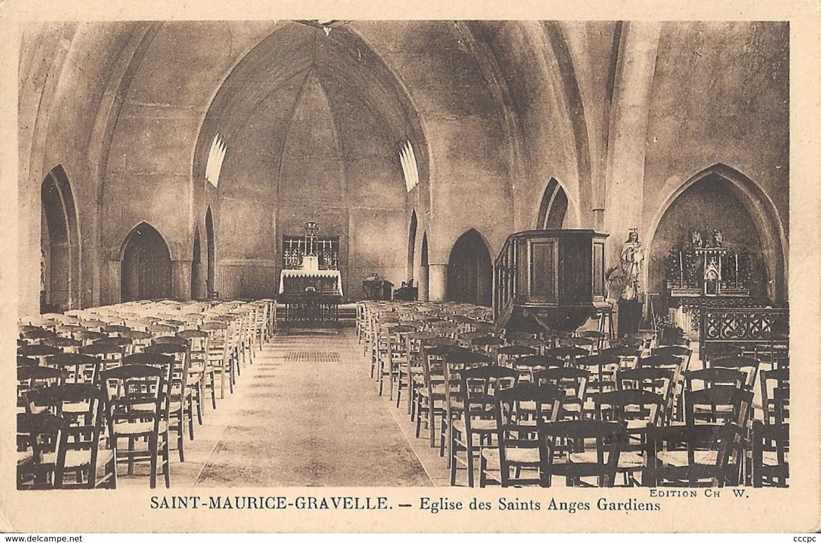 CPA Saint-Maurice-Gravelle Eglise Des Anges Gardiens - Autres & Non Classés