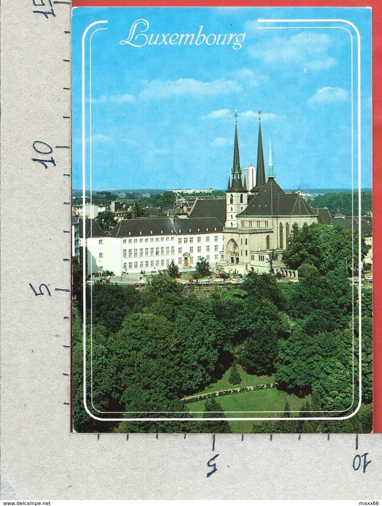 CARTOLINA VG LUXEMBOURG - La Cathedrale - 10 X 15 - ANN. 1992 - Lussemburgo - Città