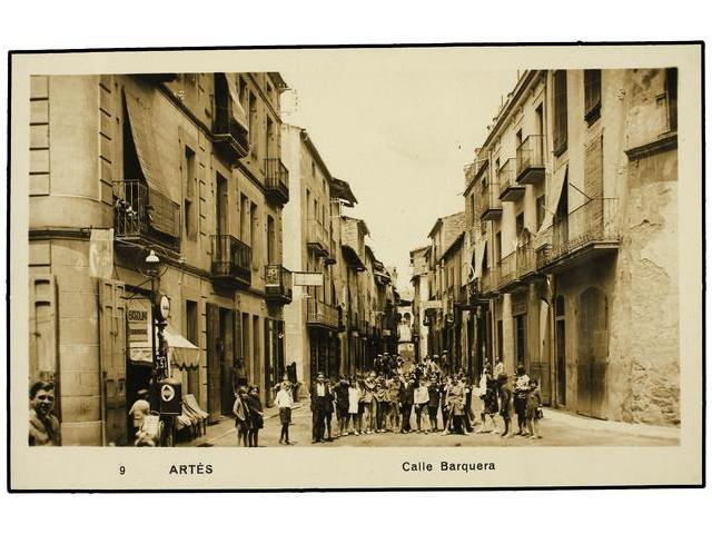 2156 TARJETAS POSTALES. <B>BARCELONA. ARTÉS.</B>  Calle Barquera. FOTO. - Other & Unclassified