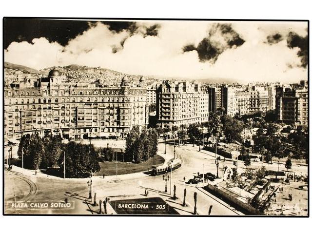 2177 TARJETAS POSTALES. <B>BARCELONA. </B>Plaza Calvo Sotelo. - Autres & Non Classés