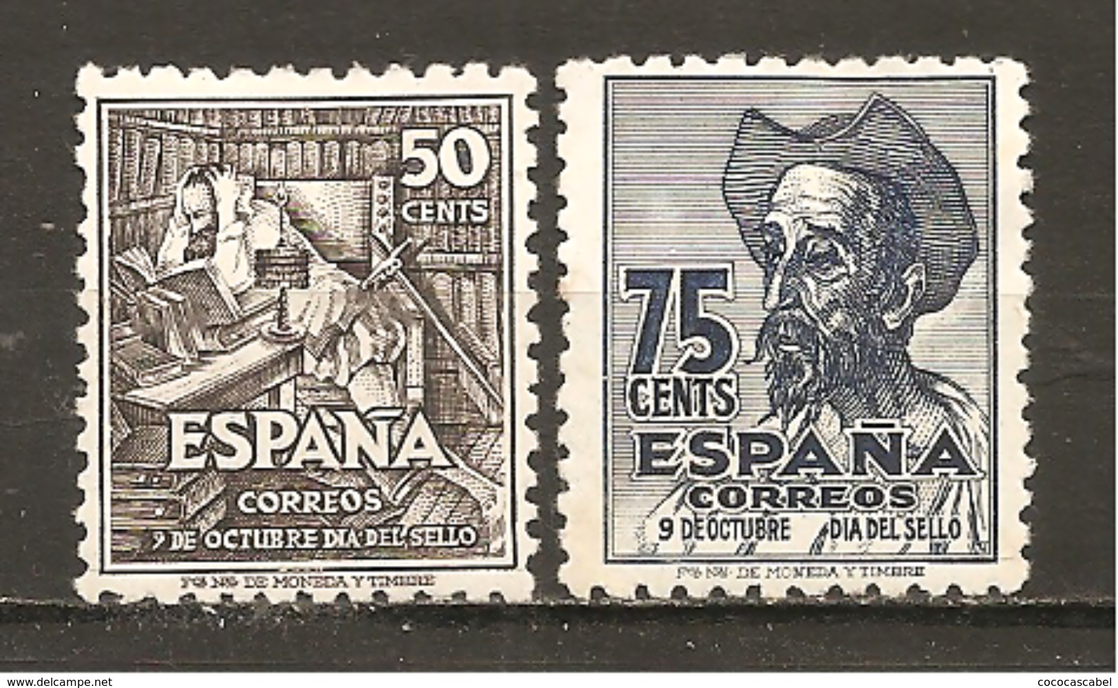 España/Spain-MH/*) - Edifil  1012-13 - Yvert  759-60 (defectuosos) - Unused Stamps