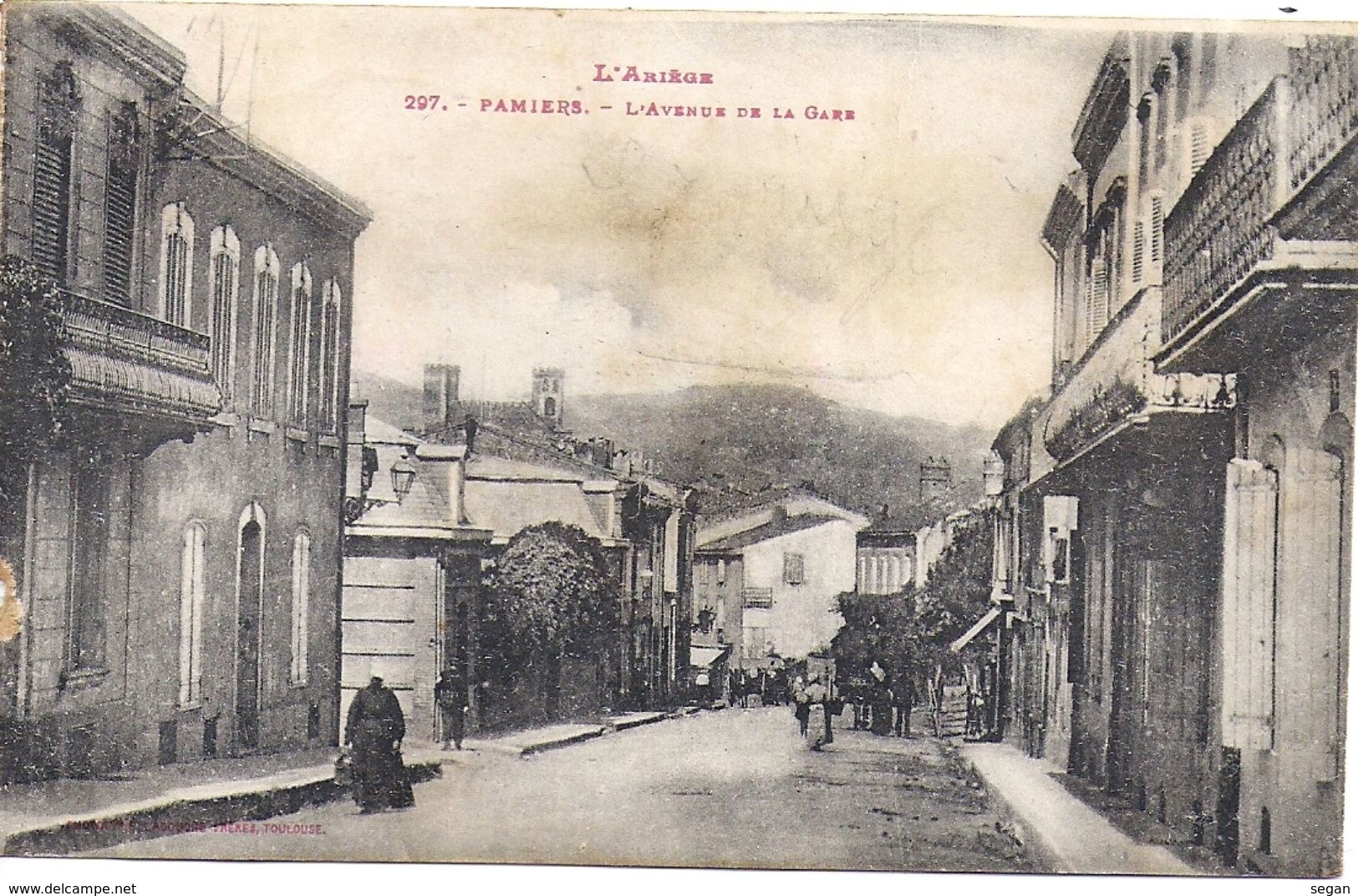 PAMIERS    L'AVENUE DE LA GARE - Pamiers