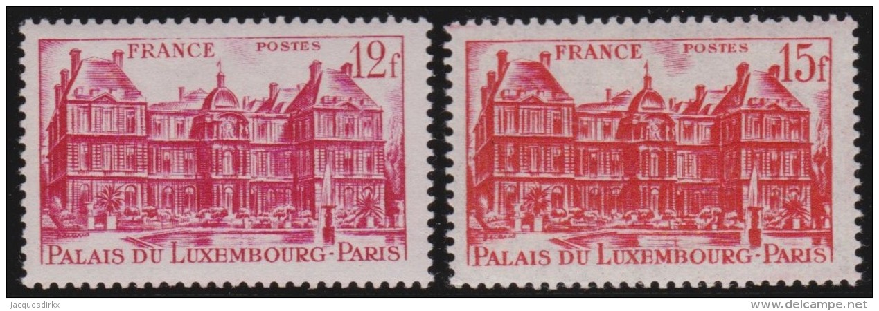 France   .    Yvert   .    803/804      .       **      .      Neuf SANS  Charniere   .    /    .     MNH - Unused Stamps