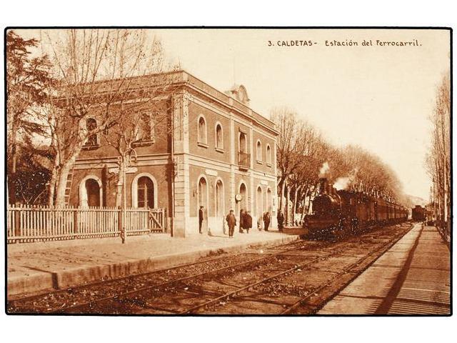 2225 TARJETAS POSTALES. <B>BARCELONA. CADETAS.</B> Estación Del Ferrocarril. - Otros & Sin Clasificación