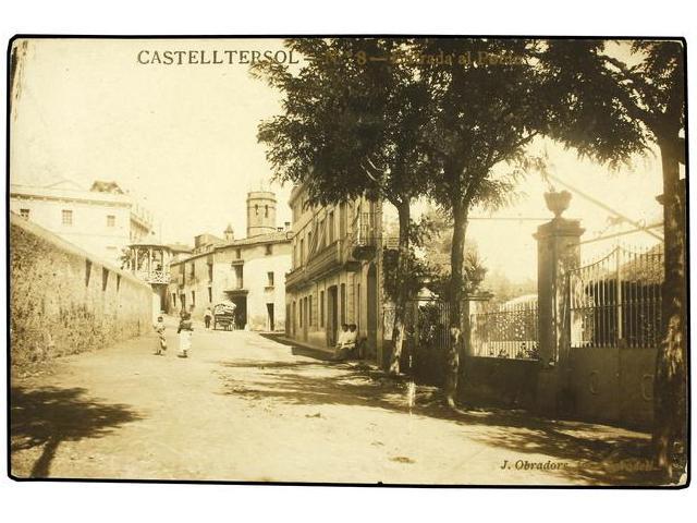 2241 TARJETAS POSTALES. <B>BARCELONA. CASTELLTERSOL.</B> Entrada Al Poble. FOTO. - Autres & Non Classés