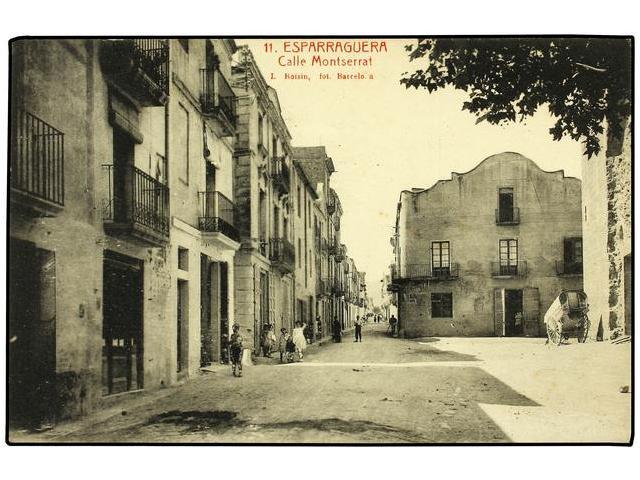 2256 TARJETAS POSTALES. <B>BARCELONA. ESPARRAGUERA. </B>Calle Montserrat. - Other & Unclassified