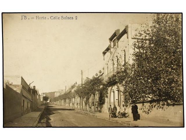 2280 TARJETAS POSTALES. <B>BARCELONA. HORTA.</B> Calle Salses. (FOTO). - Other & Unclassified