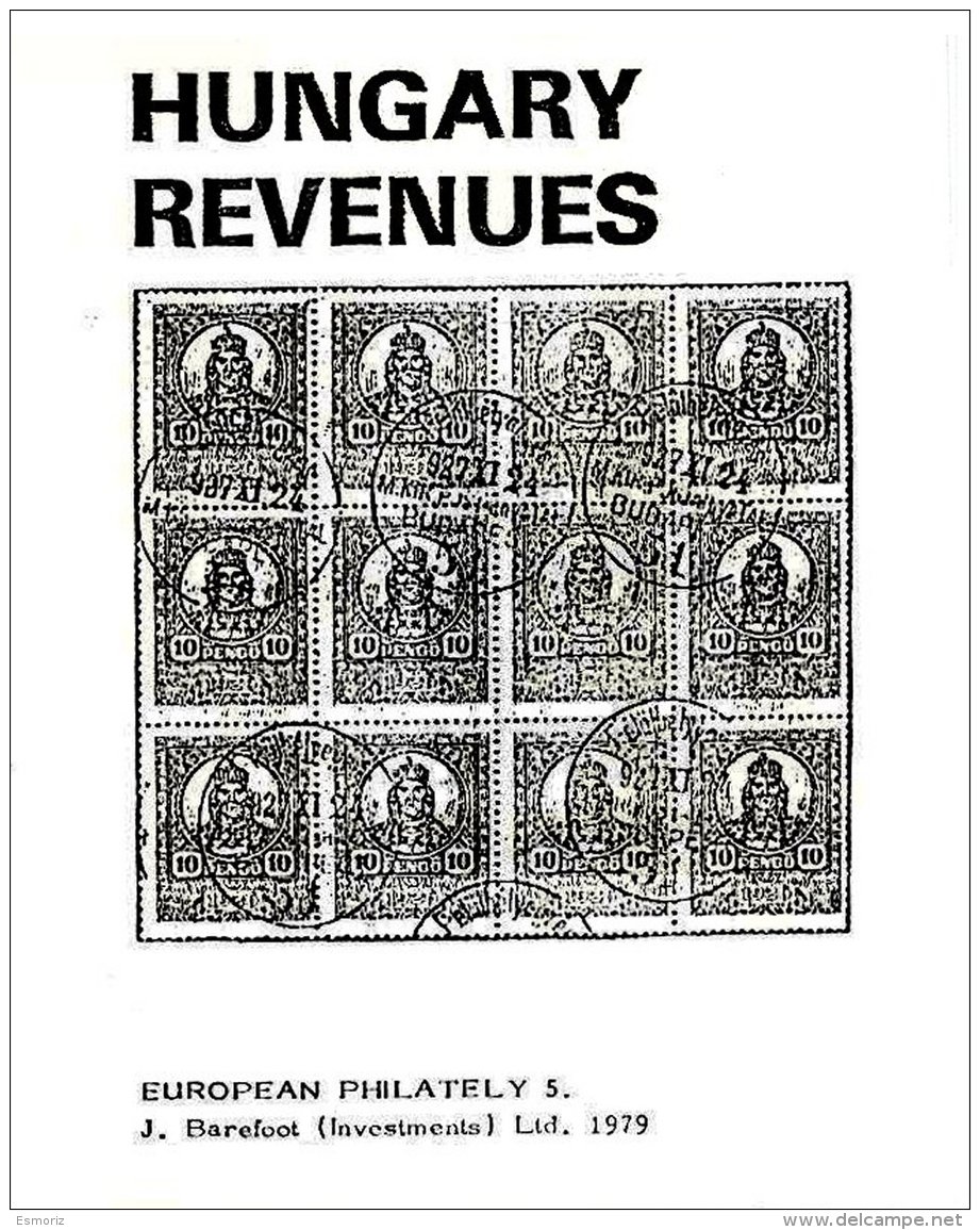 HUNGARY, Hungary Revenues, By J. Barefoot, Bound Copy - Fiscales