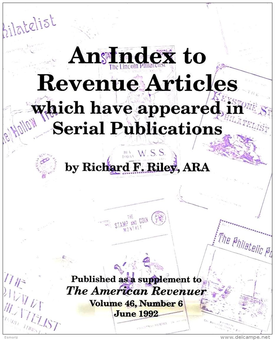 WORLDWIDE, Index To Revenue Articles In Serial Publications, By Richard Riley - Fiscaux