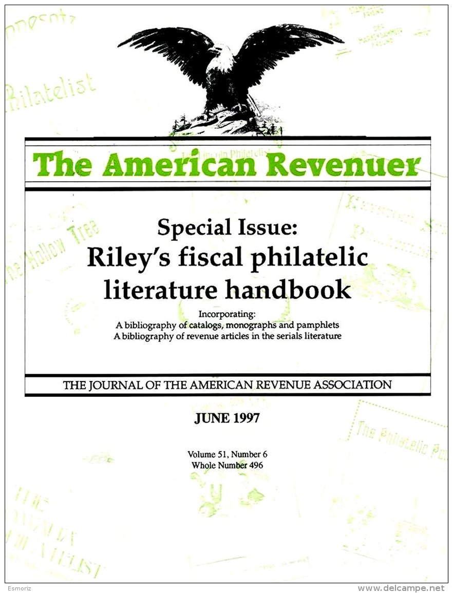 WORLDWIDE, Riley&rsquo;s Fiscal Philatelic Literature Handbook, By Richard Riley - Revenues