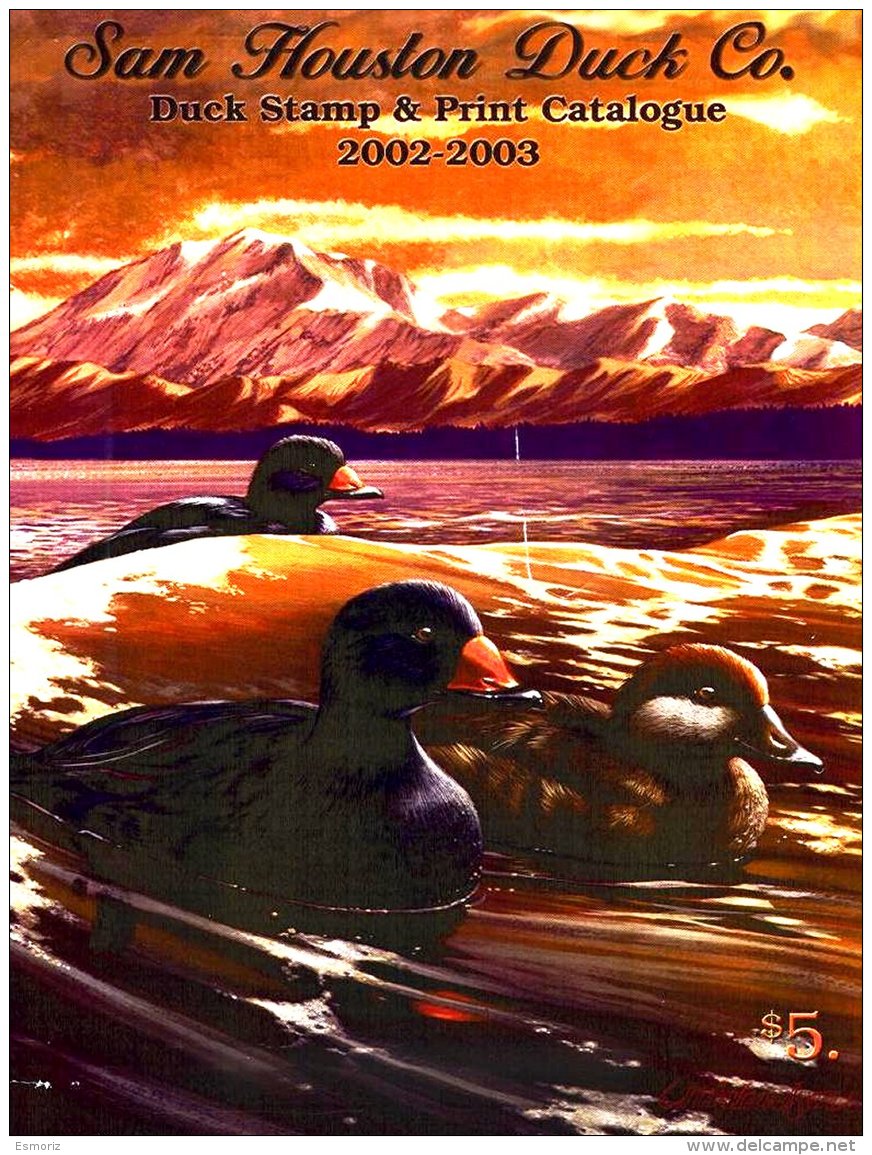 UNITED STATES, Duck Stamp And Print Catalogue, By Sam Houston - Duck Stamps