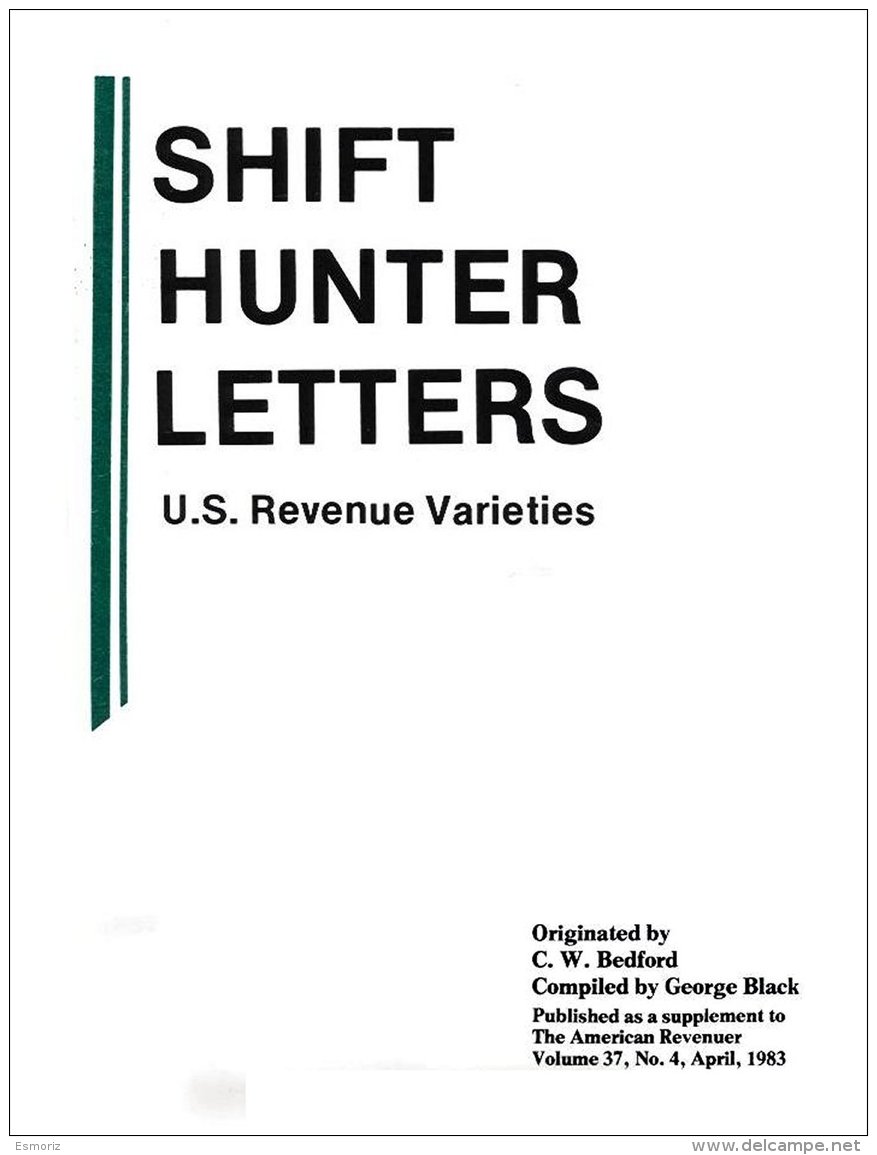 UNITED STATES, U.S. Revenue Varieties, By Bedford &amp; Black - Fiscaux