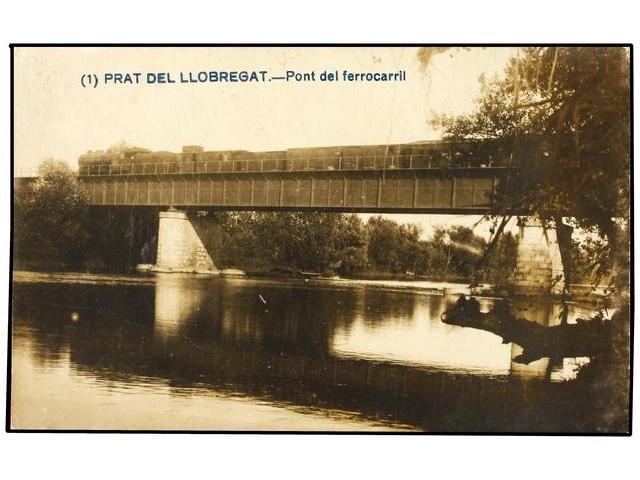 2365 TARJETAS POSTALES. <B>BARCELONA. PRAT DE LLOBREGAT. </B>Puente Del Ferrocarril. (FOTO). - Otros & Sin Clasificación