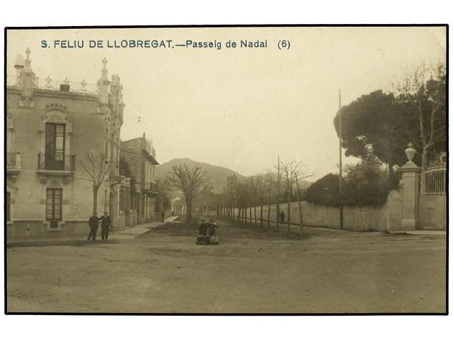 2411 TARJETAS POSTALES. <B>BARCELONA. SAN FELIU DE LLOBREGAT. </B>Passeig De Nadal. FOTO. - Otros & Sin Clasificación