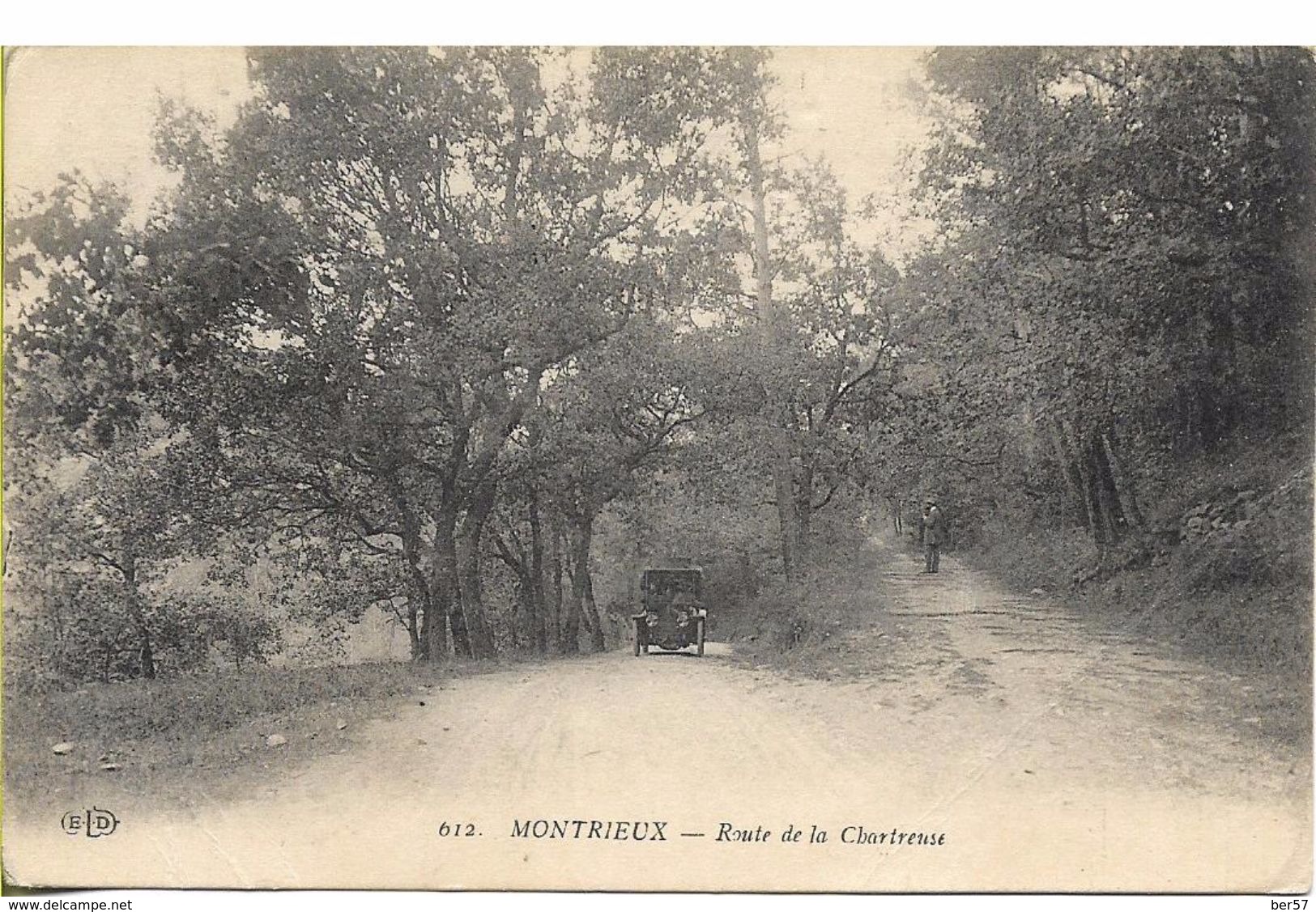 CPA De 1926 : Montrieux (83) - Route De La Chartreuse - Autres & Non Classés