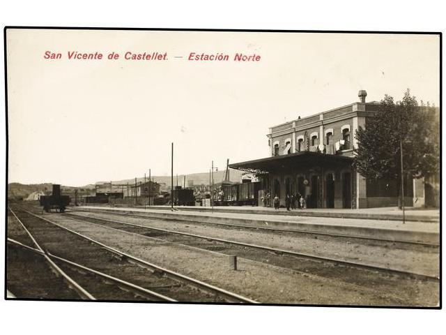 2457 TARJETAS POSTALES. <B>BARCELONA. SAN VICENTE DE CASTELLET.</B> Estación Norte. (FOTO). - Autres & Non Classés