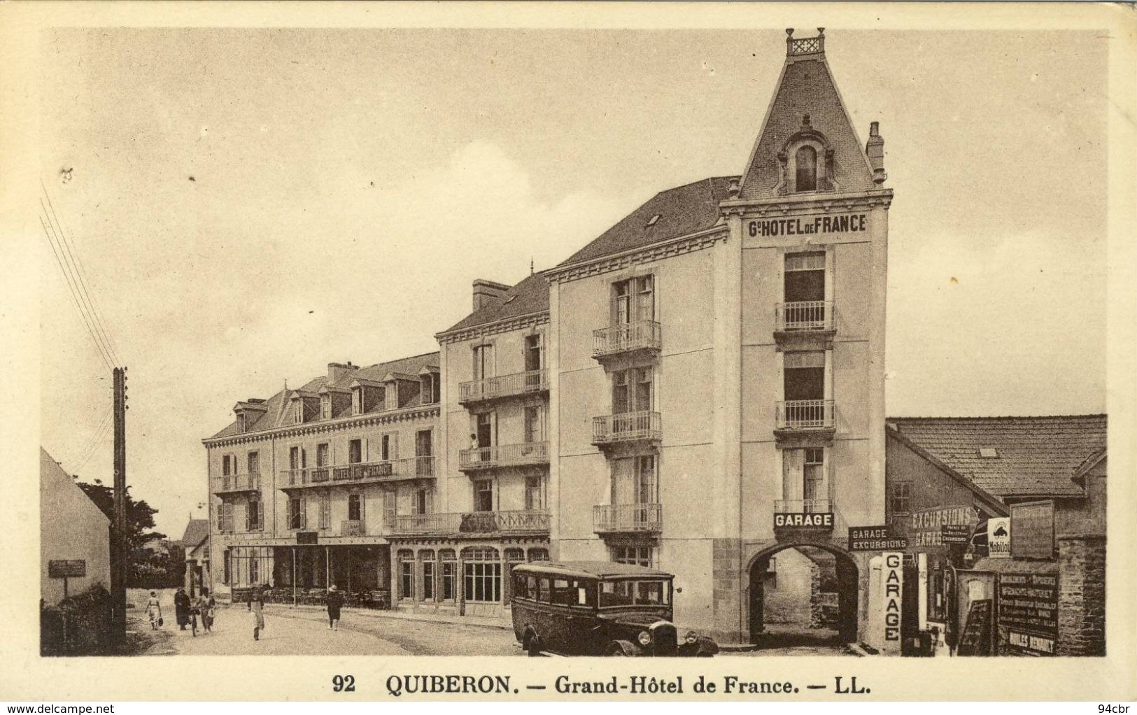 CPA  (56)     QUIBERON      Grand Hotel De France - Quiberon