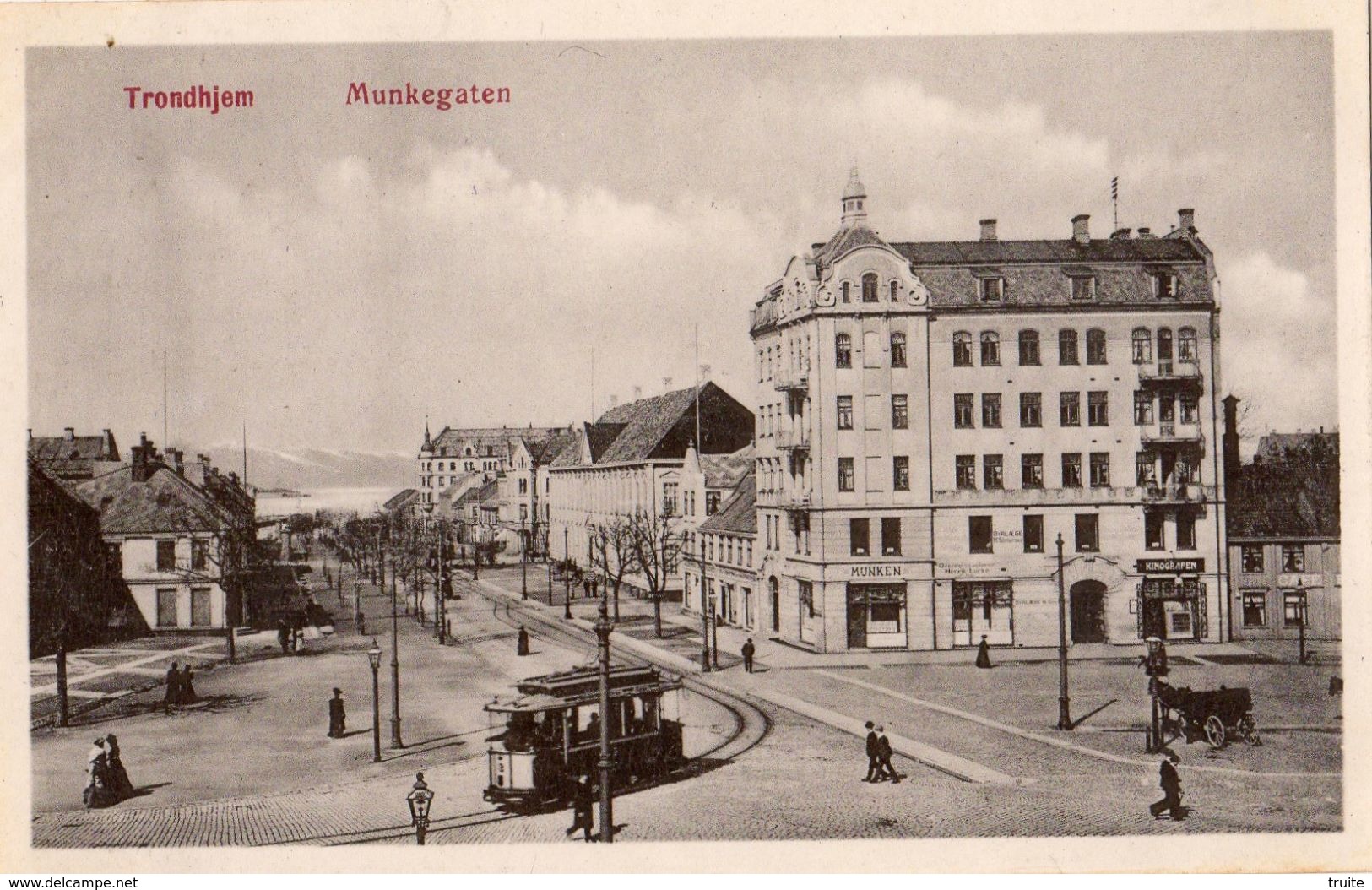 NORVEGE TRONDHJEM MUNKEGATEN (CARTE GLACEE) - Norvège