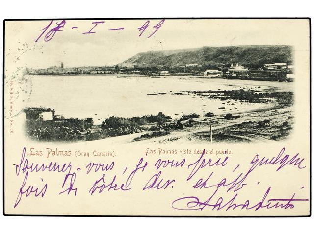 2594 CANARIAS. LAS PALMAS. 1899. Vista Del Puerto. - Sonstige & Ohne Zuordnung