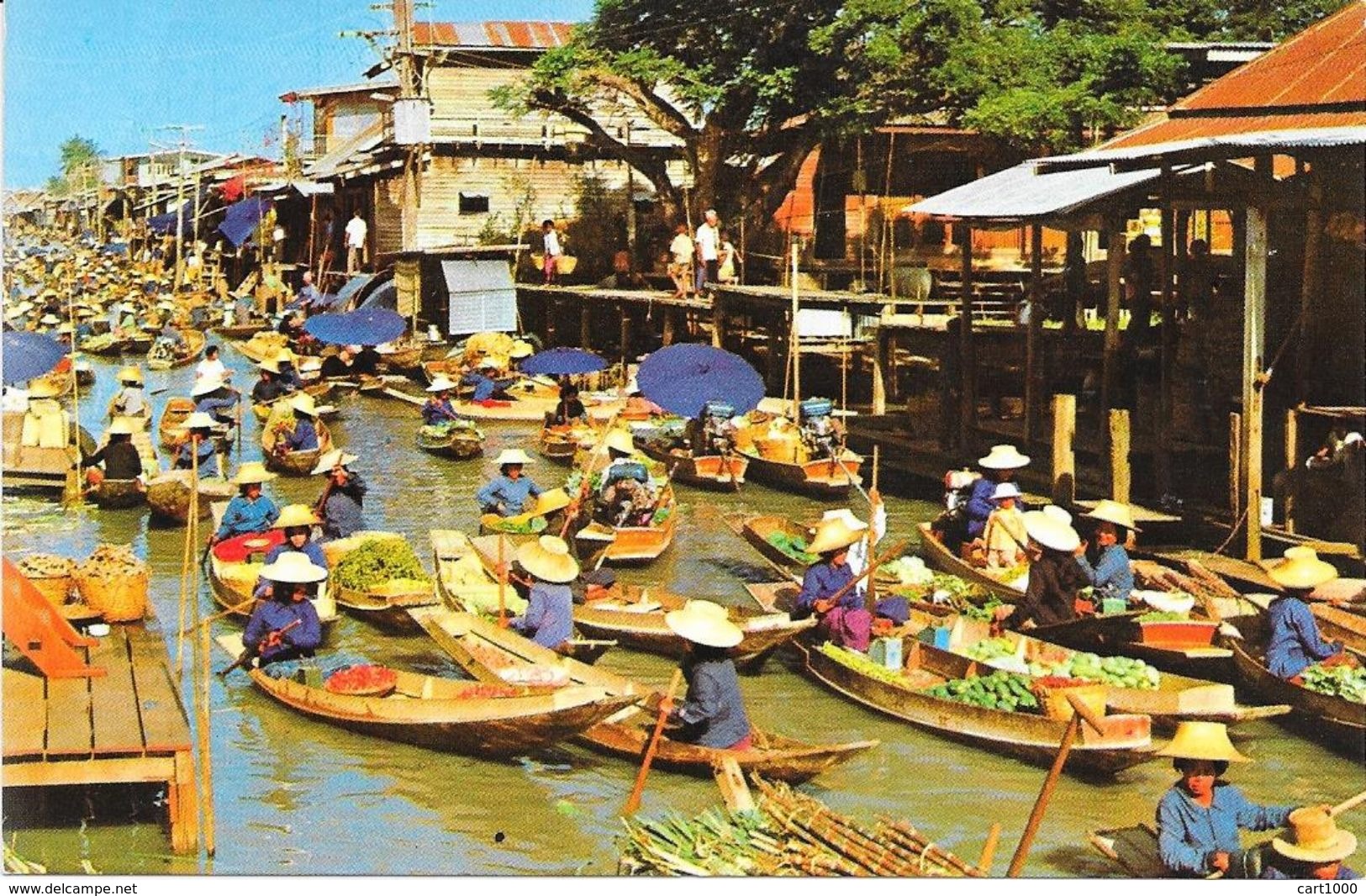 FLOATING MARKET ONLY CAN BE SEEN IN THAILAND TOURIST - Thaïlande