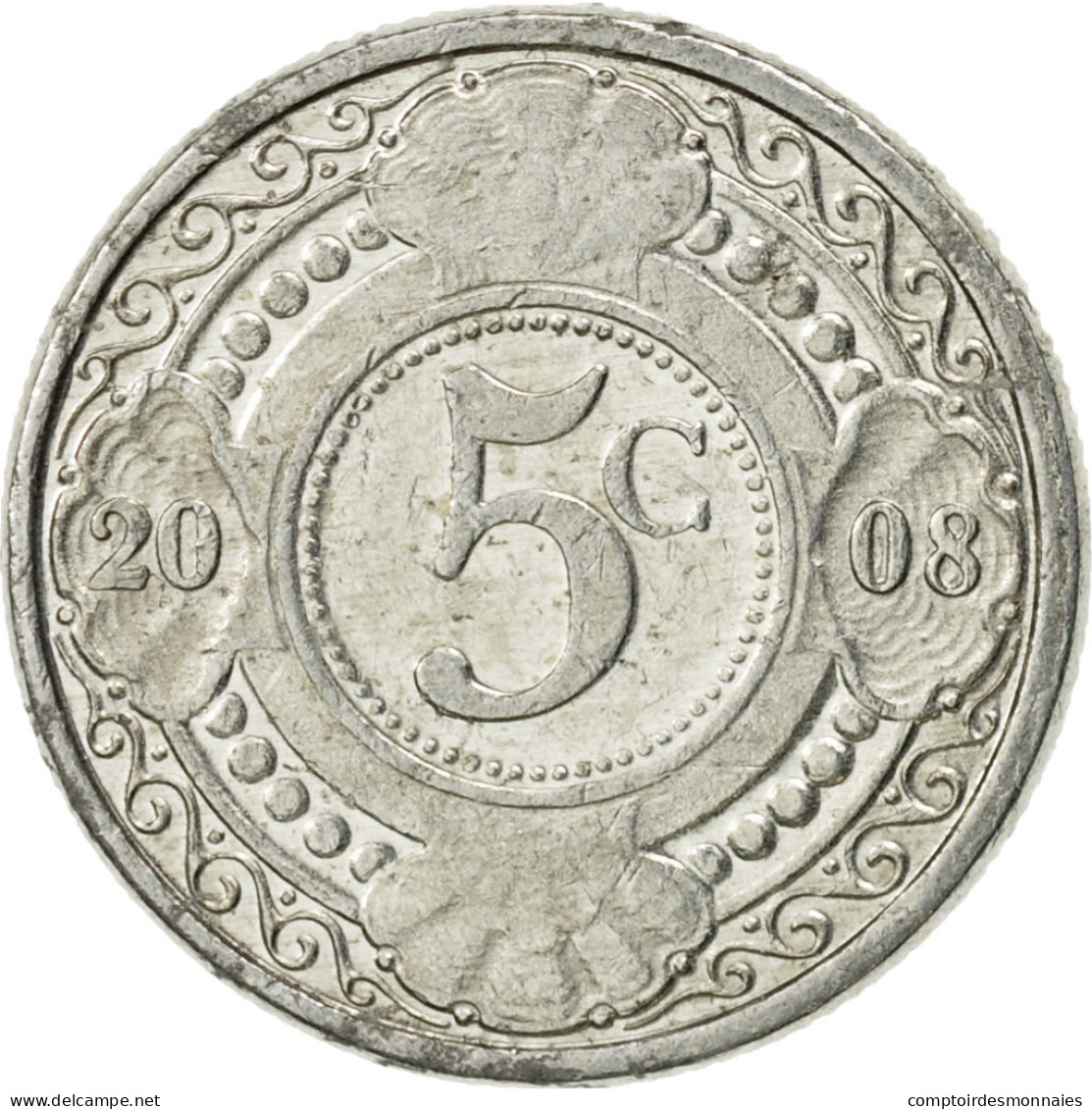 Monnaie, Netherlands Antilles, Beatrix, 5 Cents, 2008, SUP, Aluminium, KM:33 - Antilles Neérlandaises