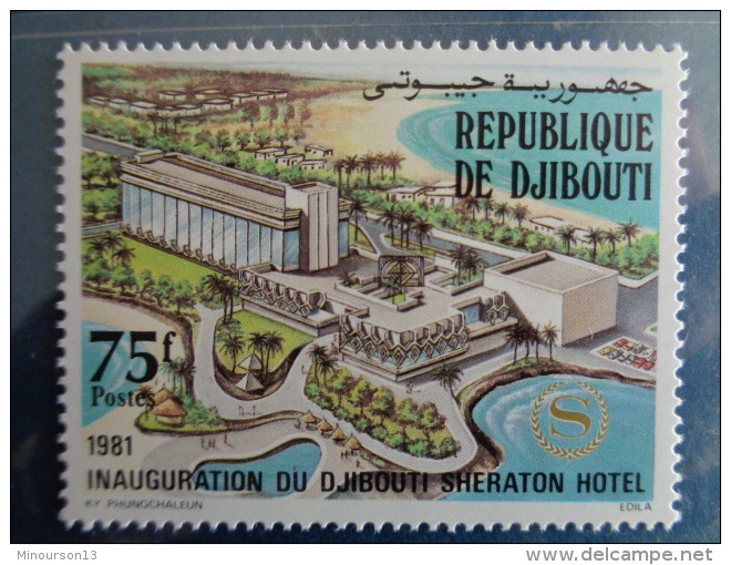 DJIBOUTI 1981 Y&amp;T N° 543 ** - INAUGURATION DU DJIBOUTI SHERATON HOTEL - Djibouti (1977-...)