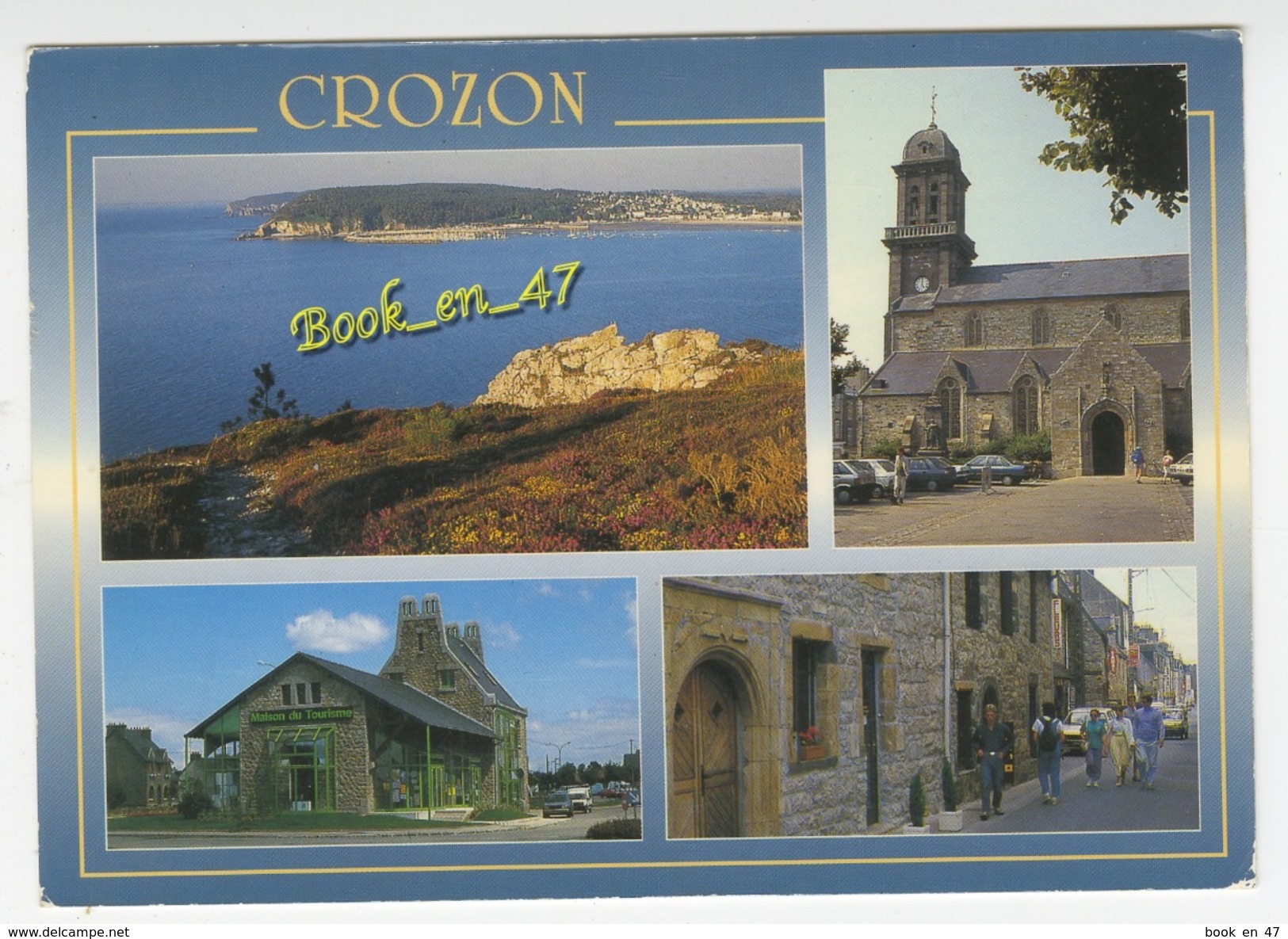 {63261} 29 Finistère Crozon , Multivues ; Site Du Menhir , Eglise Paroissiale , Ancienne Gare ( Maison Du Tourisme ) - Crozon