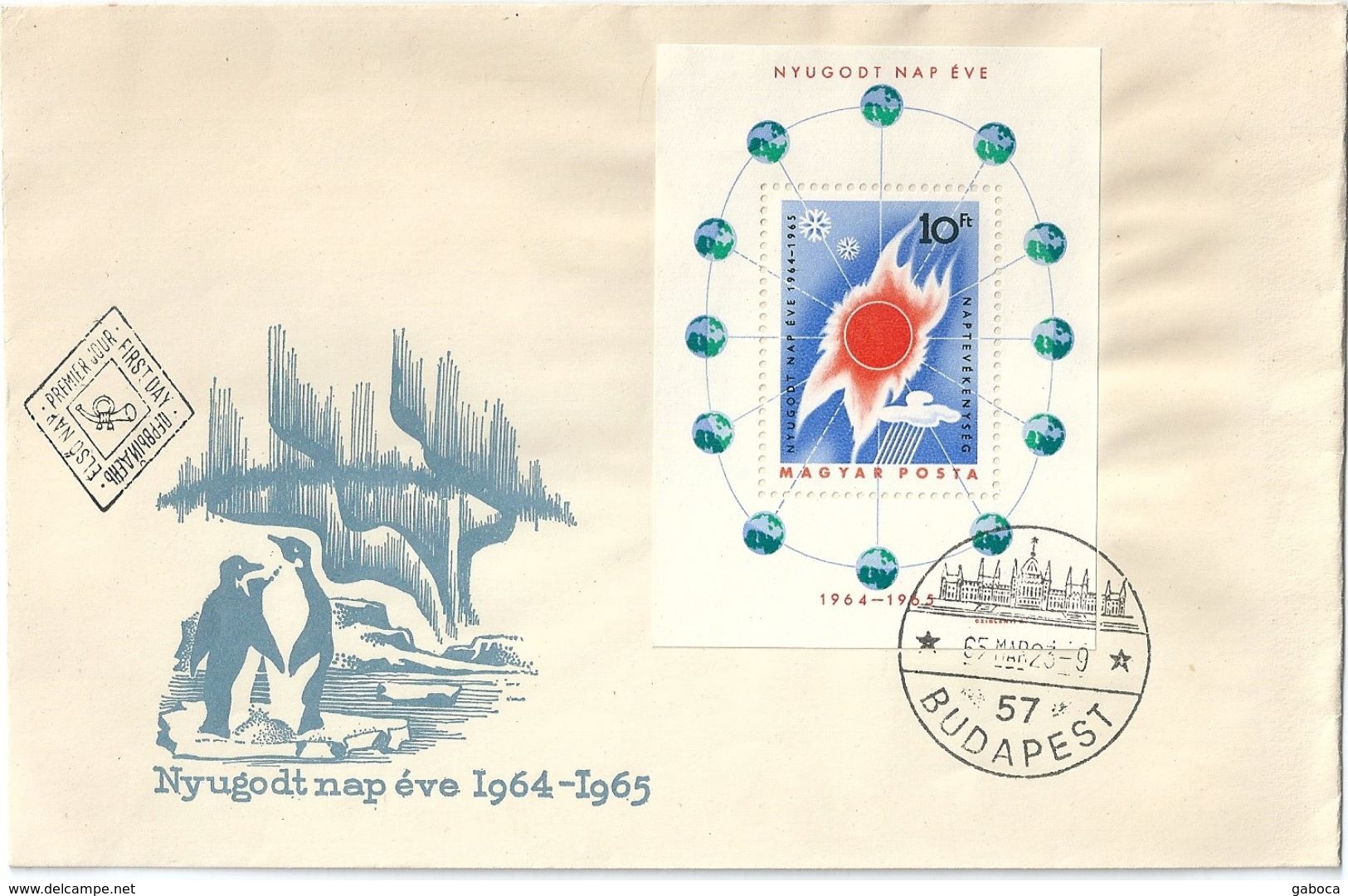 7415 Hungary FDC Science Astronomy Quiet Sun Year S/S - Astronomy