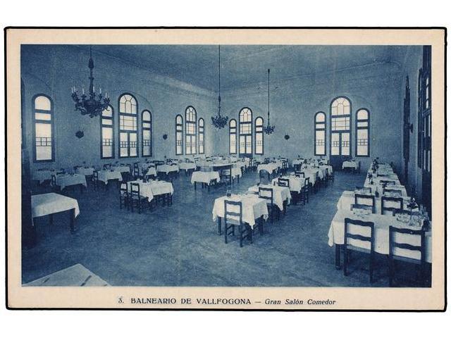 3276 ESPAÑA. TARRAGONA. VALLFOGONA  DE  RIUCORP. Balneario. Gran Salón Comedor. - Otros & Sin Clasificación