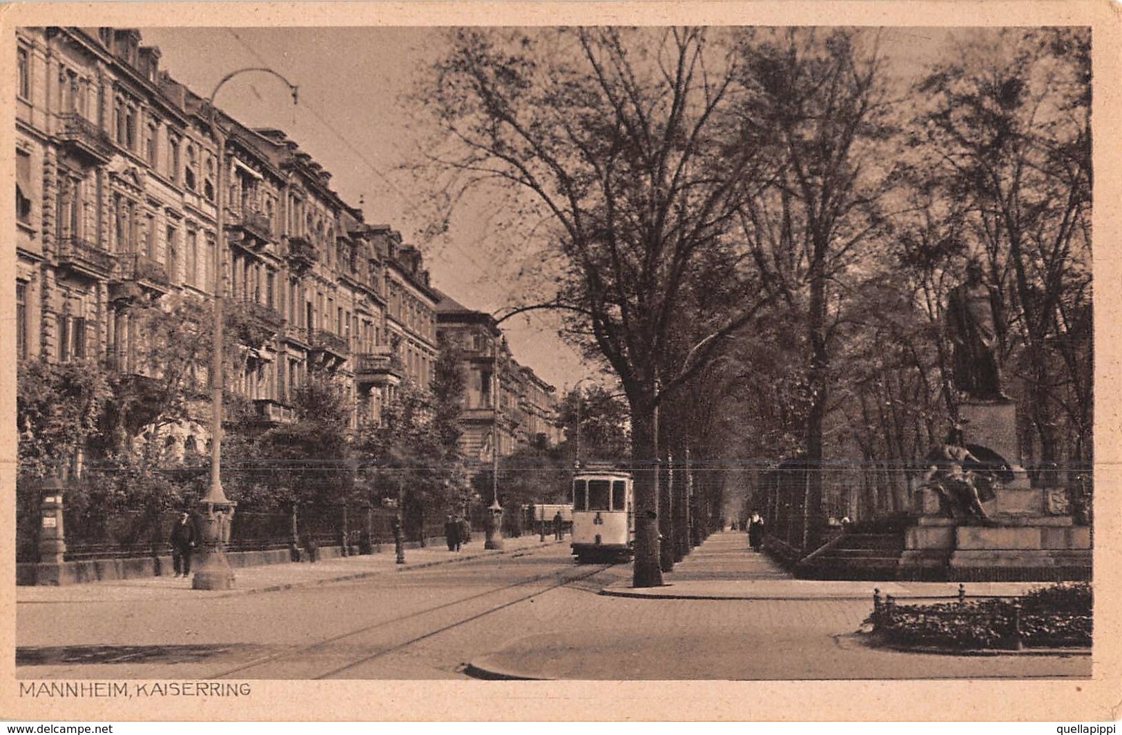 06752 "GERMANIA-BADEN-WUERTTEMBERG-MANNHEIM KAISERRING" AUTO, TRAMWAY. CART NON SPED - Mannheim