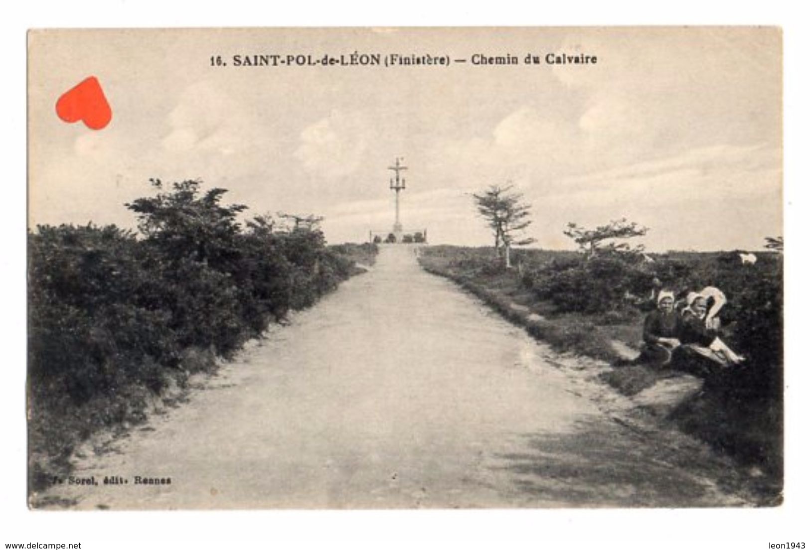 23799-LE-29-SAINT-POL-de-LEON-Chemin Du Calvaire--------------animée-folklore - Saint-Pol-de-Léon