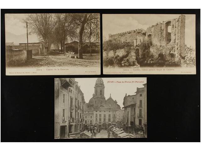 3327A ESPAÑA. VALENCIA. JATIVA. 3 Postales. - Sonstige & Ohne Zuordnung