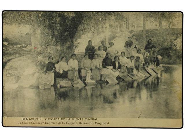 3368 ESPAÑA. ZAMORA. BENAVENTE. Cascada De La Fuente Mineral. Mujeres Lavando (N/C). - Otros & Sin Clasificación