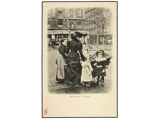 3379 FRANCIA. (1900 CA.). <B>PARIS. </B>Conjunto De 22 Tarjetas De OFICIOS AL AIRE LIBRE, En Perfecto Estado. - Sonstige & Ohne Zuordnung