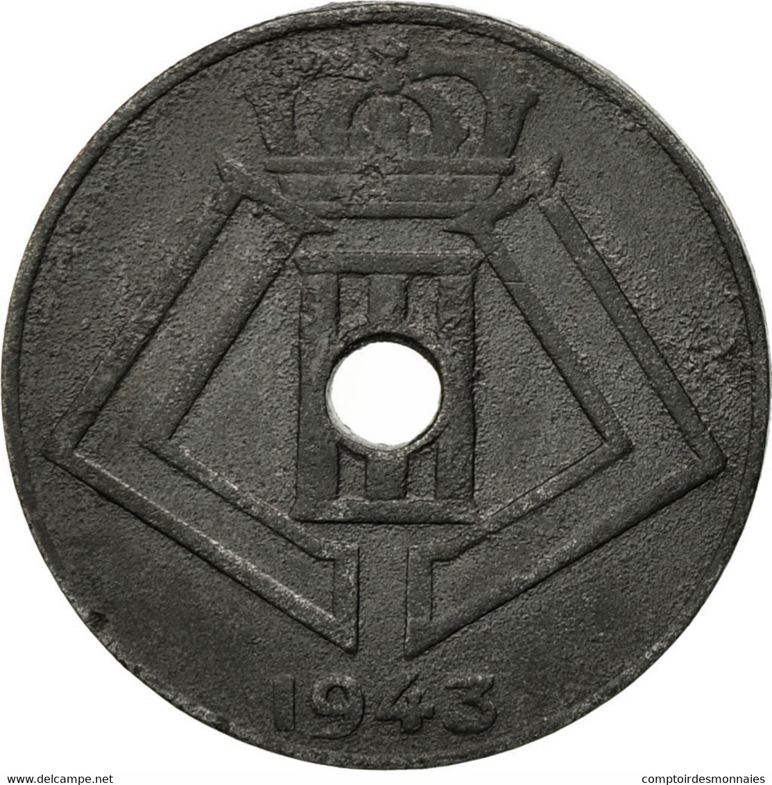 Monnaie, Belgique, 10 Centimes, 1943, TTB, Zinc, KM:126 - 10 Centimes