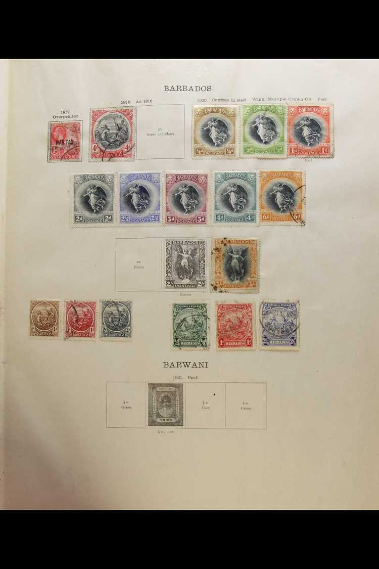 MOSTLY USED WORLD COLLECTION IN AN "IDEAL" ALBUM  With Printed Spaces For Issues 1915-1921, Some Later Stamps Added Up T - Otros & Sin Clasificación