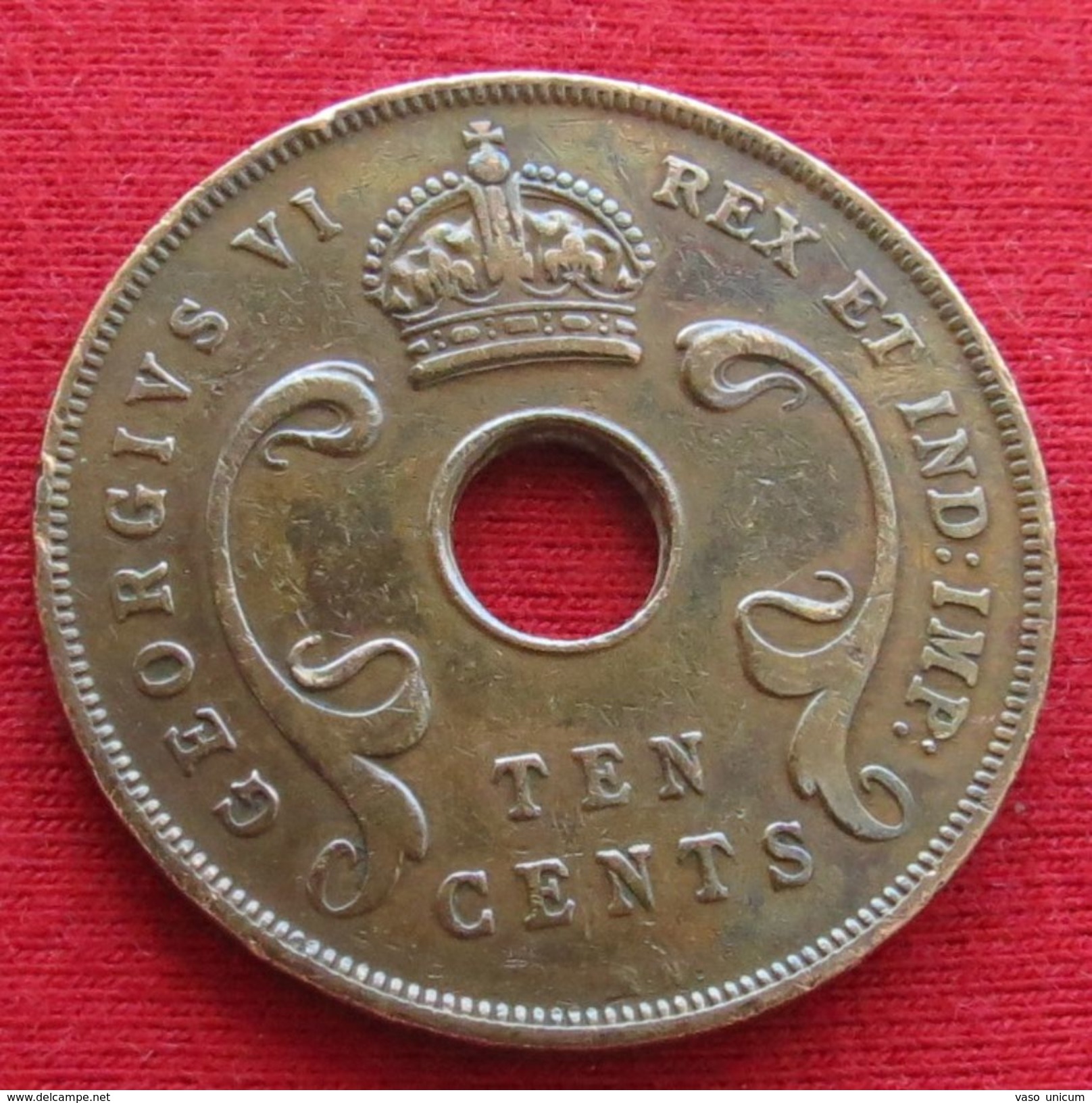 Africa East 10 Cents 1937 KN Afrika Afrique - Other - Africa