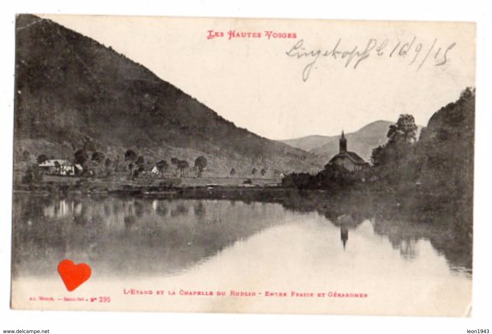 23754-LE-88-LES HAUTES VOSGES--L'ETANG ET LA CHAPELLE DU RUDLIN-ENTRE FRAIZE ET GERARDMER - Autres & Non Classés