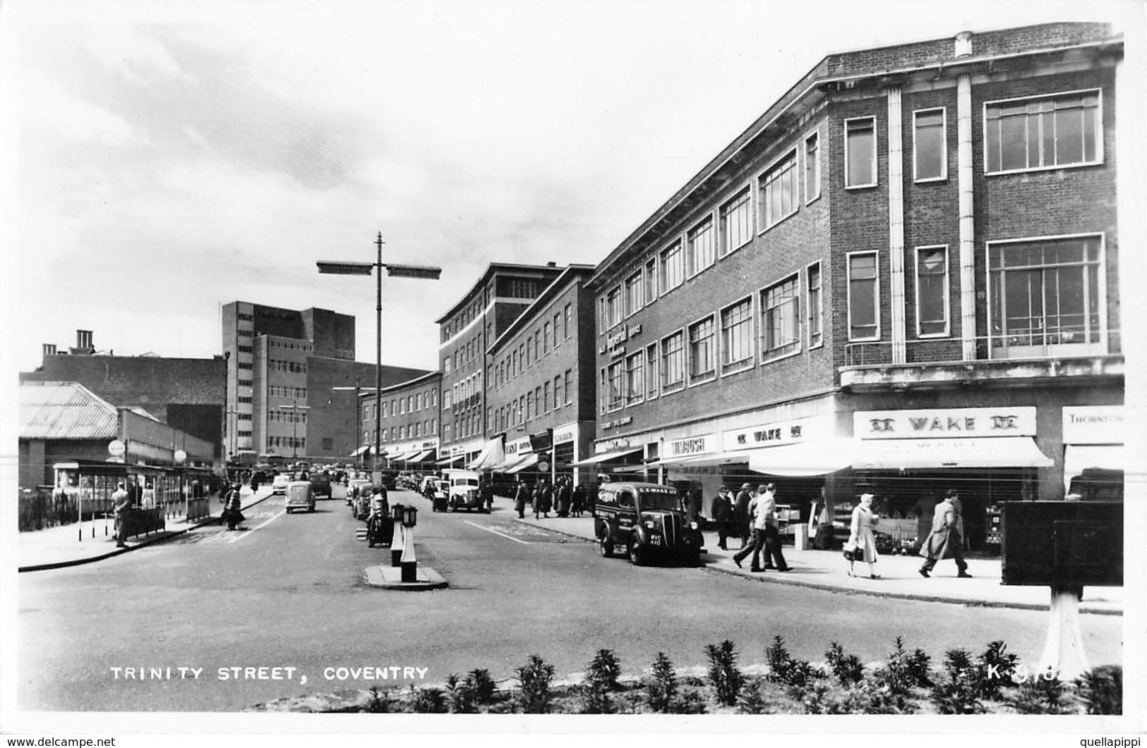 06762 "REGNO UNITO-INGHILTERRA-WARWICKSHIRE - COVENTRY - TRINITY STREET" ANIMATA, AUTO, VERA FOTO. CART NON SPED - Coventry