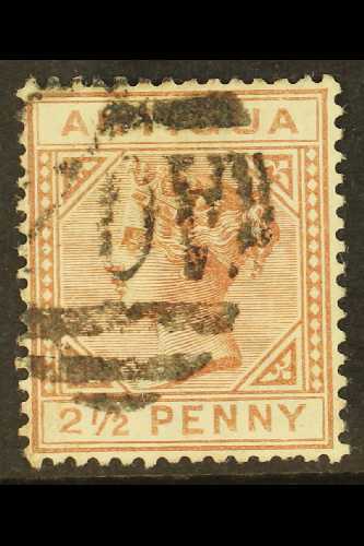 1882  2½d Red Brown, Wmk CA, Showing Variety "large "2" In 2½ With Slanting Foot", SG 22b, Very Fine Used. Scarce Stamp, - Otros & Sin Clasificación