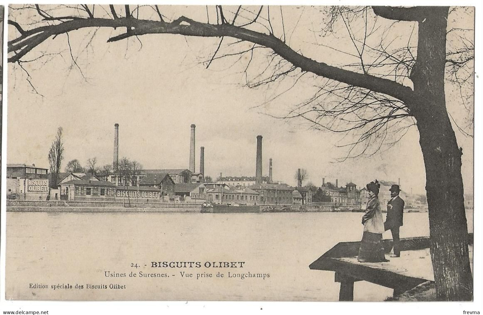 Suresne Biscuits Olibet Vue Prise De Longchamps N° 24 - Suresnes