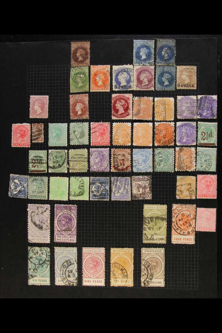 1854-1905 MINT & USED COLLECTION  Includes South Australia Useful Range With Values To 2s, Also 1886-96 2s6d X2 Shades U - Otros & Sin Clasificación