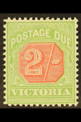 VICTORIA  1895-96 Postage Due 2s Pale Red And Yellowish Green, SG D19, Fine Mint.  For More Images, Please Visit Http:// - Otros & Sin Clasificación