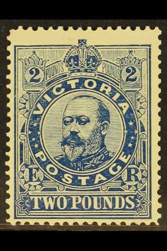 VICTORIA  1901-10 £2 Deep Blue Perf 12½, SG 400, Fine Mint, Very Fresh, Rare. For More Images, Please Visit Http://www.s - Autres & Non Classés