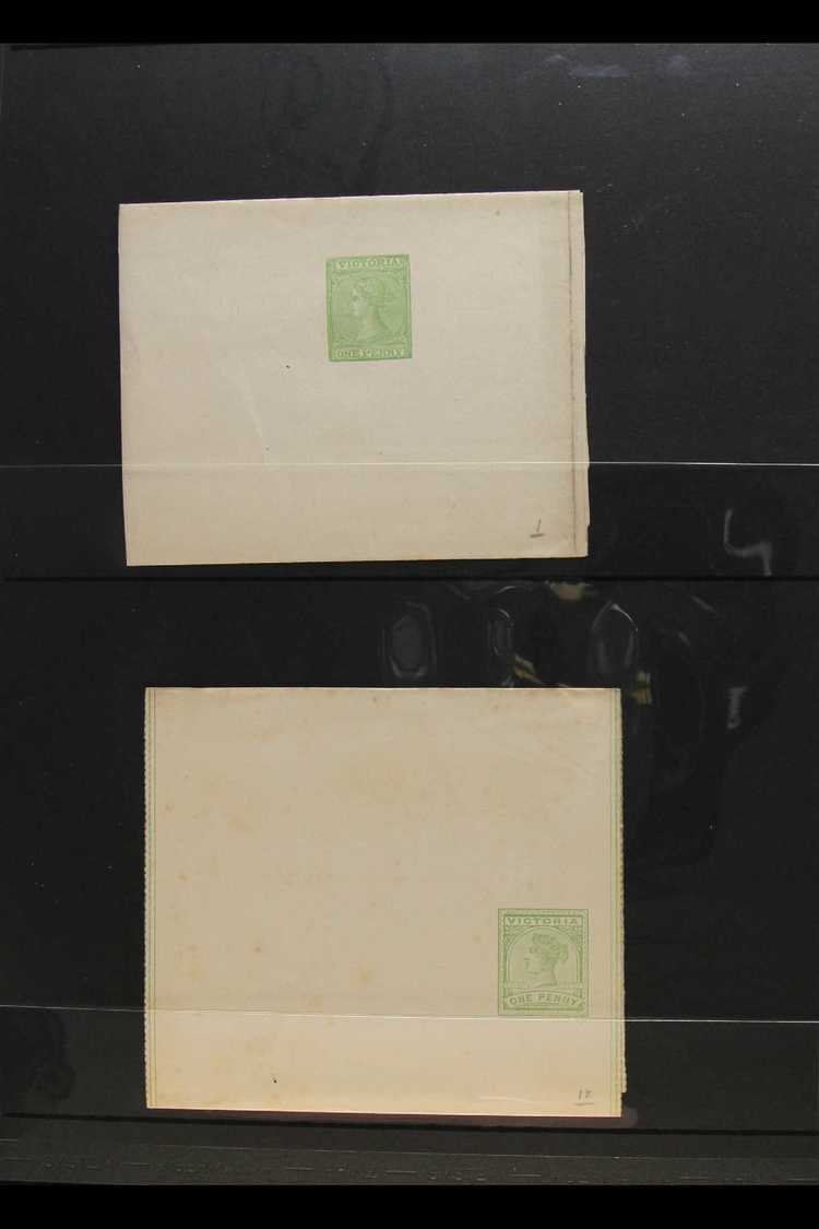 VICTORIA  POSTAL STATIONERY (WRAPPERS) 1869-1904 Mostly All Different Unused Collection With A Good Range Of Types And I - Otros & Sin Clasificación